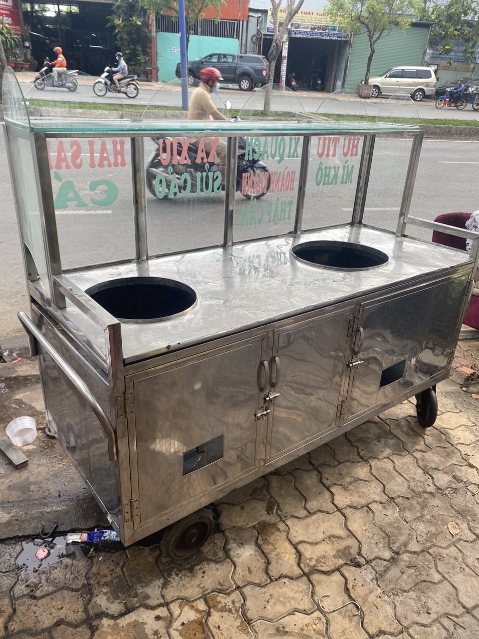 Xe đẩy c&oacute; bếp nấu