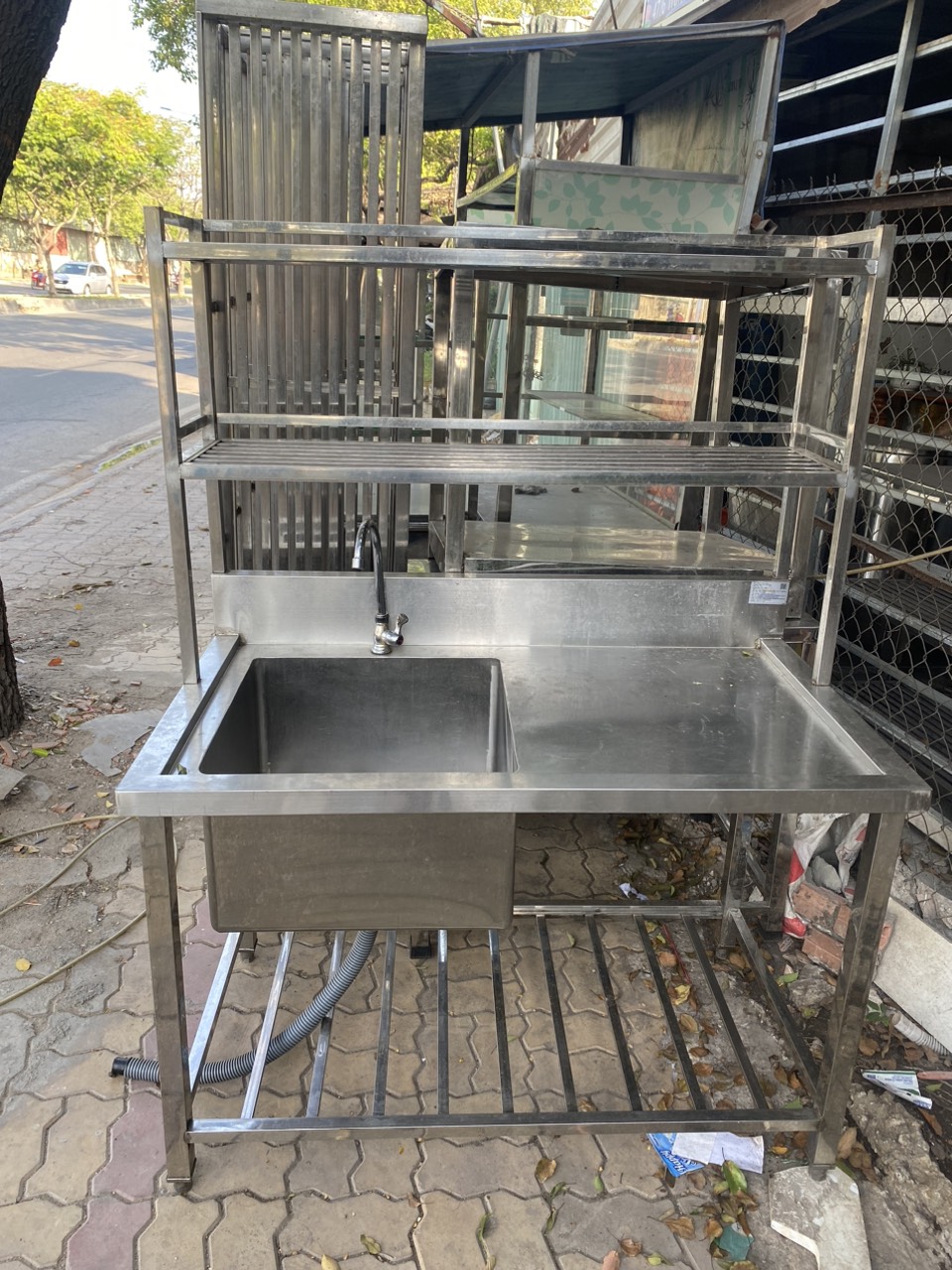 Bồn rửa b&aacute;t inox 1 ngăn