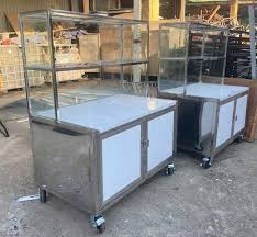 Xe đẩy tủ kiếng cũ